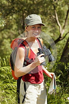 Woman hiking