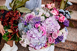 A beautiful bouquet of flowers. photo