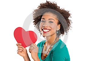 Woman Holding Heart Shape