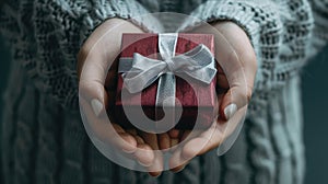 The Red Gift Box.AI generated image