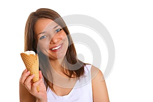 Woman with ice cream 3