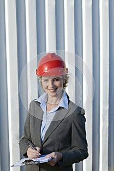 Woman industrial inspector