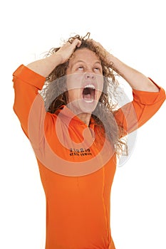 Woman inmate hair crazy photo