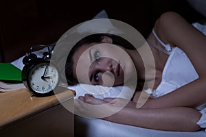 Woman with insomnia