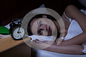Eine Frau Schlaflosigkeit 