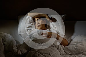 Woman with insomnia photo