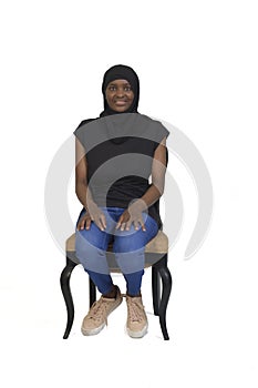 Woman isolated on white background