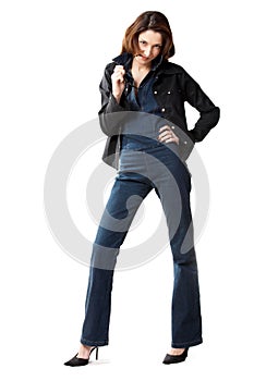 Woman in jeans