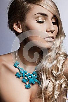 Woman with jewellry photo