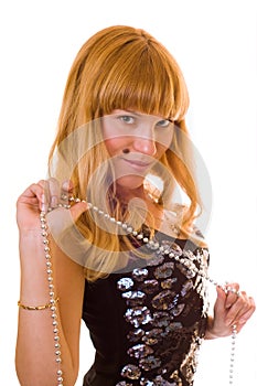 Woman and jewerly chain