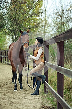 Woman jockey