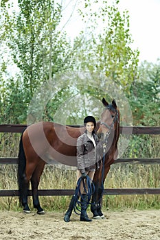 Woman jockey