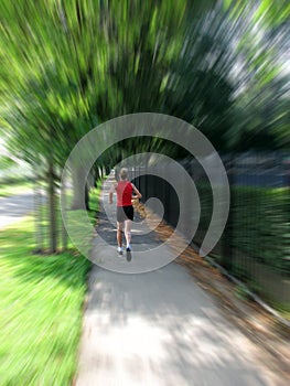 Woman jogger