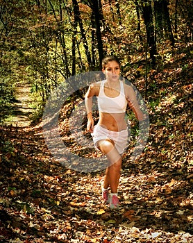 woman in jogging attire photo