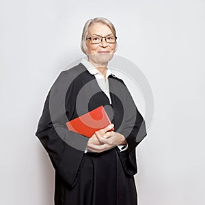 Woman judge lawyer advocate gown