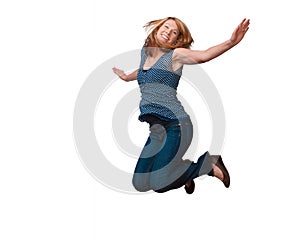 Woman jumping