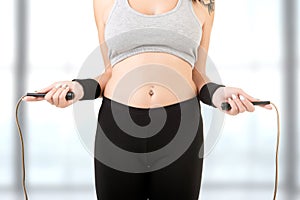 Woman Jumping Rope