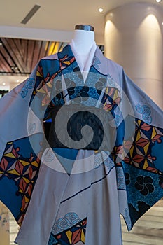 Woman Kimono costumes on mannequins at Tokyo Town in Pavilion Bukit Jalil Malaysia