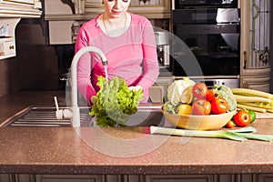 Woman in the kitchen