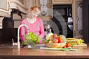 Woman in the kitchen