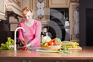 Woman in the kitchen