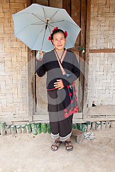 Woman from Laos, ethnic group Phu Noy