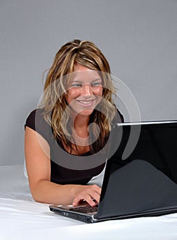 Woman with Lap-Top