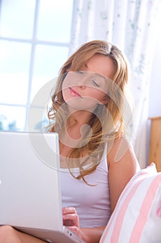 Woman with laptop