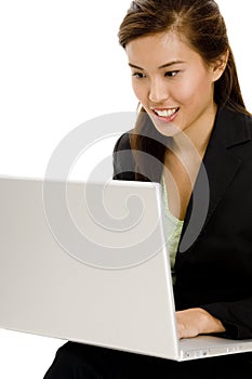 Woman With Laptop