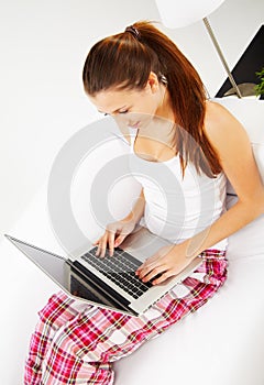 Woman with laptop