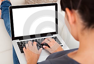 Woman with laptop