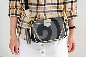 Woman leather bag cross body