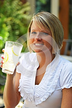 Woman with Lemonade