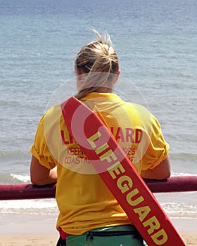 Woman lifeguard