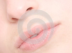Woman lips