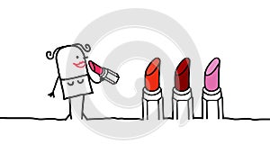 Woman & Lipstick