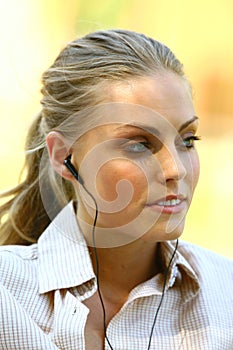 Woman Listening to Music l