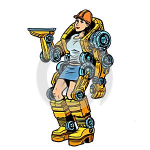 Woman loader exoskeleton