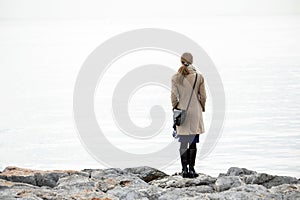 Woman looking away