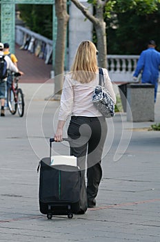 Woman with Luggage