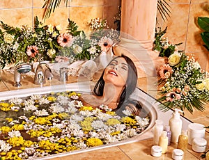 Woman at luxury spa