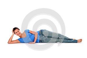 Woman lying down