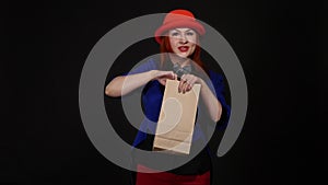 Woman Magician showing a magic trick