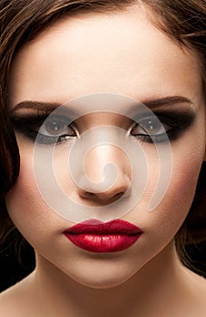 Woman with makeup photo