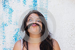 Woman Making Funny Face