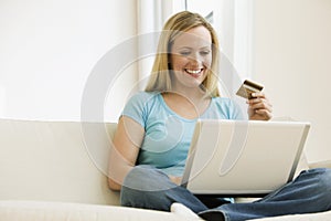 Woman Making an Online Purchase