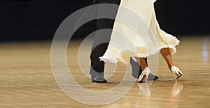 Woman and man dancer latino international dancing