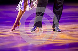 Woman and man dancer latino international dancing