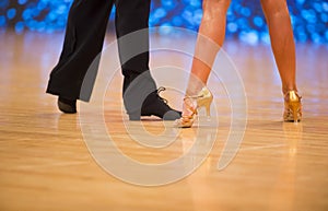 Woman and man dancer latino international dancing