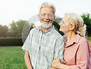 woman man outdoor senior couple happy lifestyle retirement together smiling love fun elderly active vitality nature